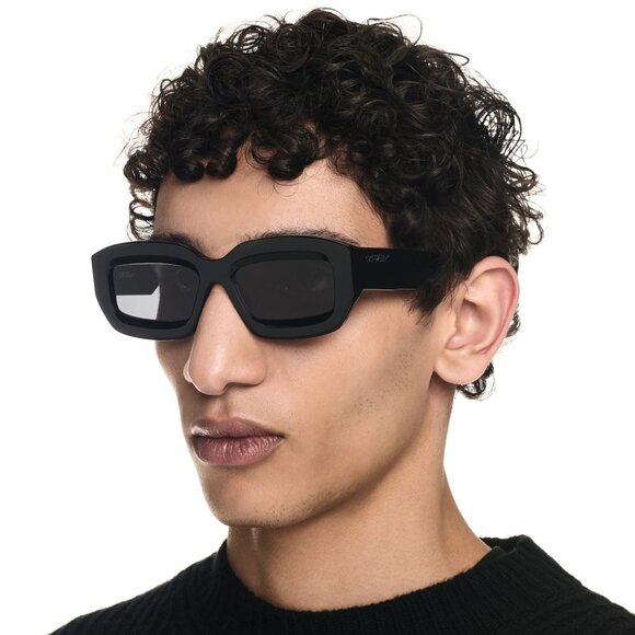 Off-White Men Sunglasses Black Grey Rectangle OERI138  display picture 2